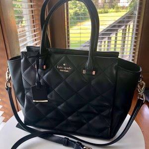 Kate Spade Quilted Black Leather Bag